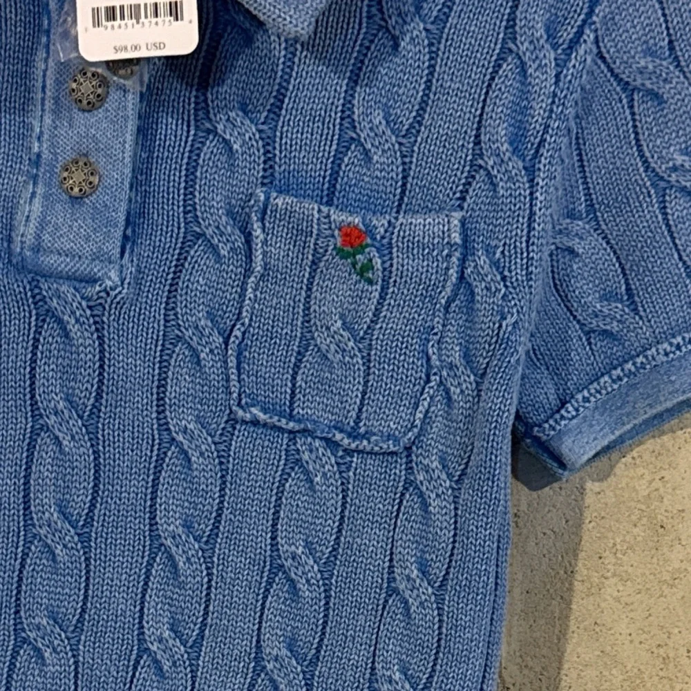 NWT Free People Pocket Polo 100% Cotton Sweater. - Picture 6 of 6